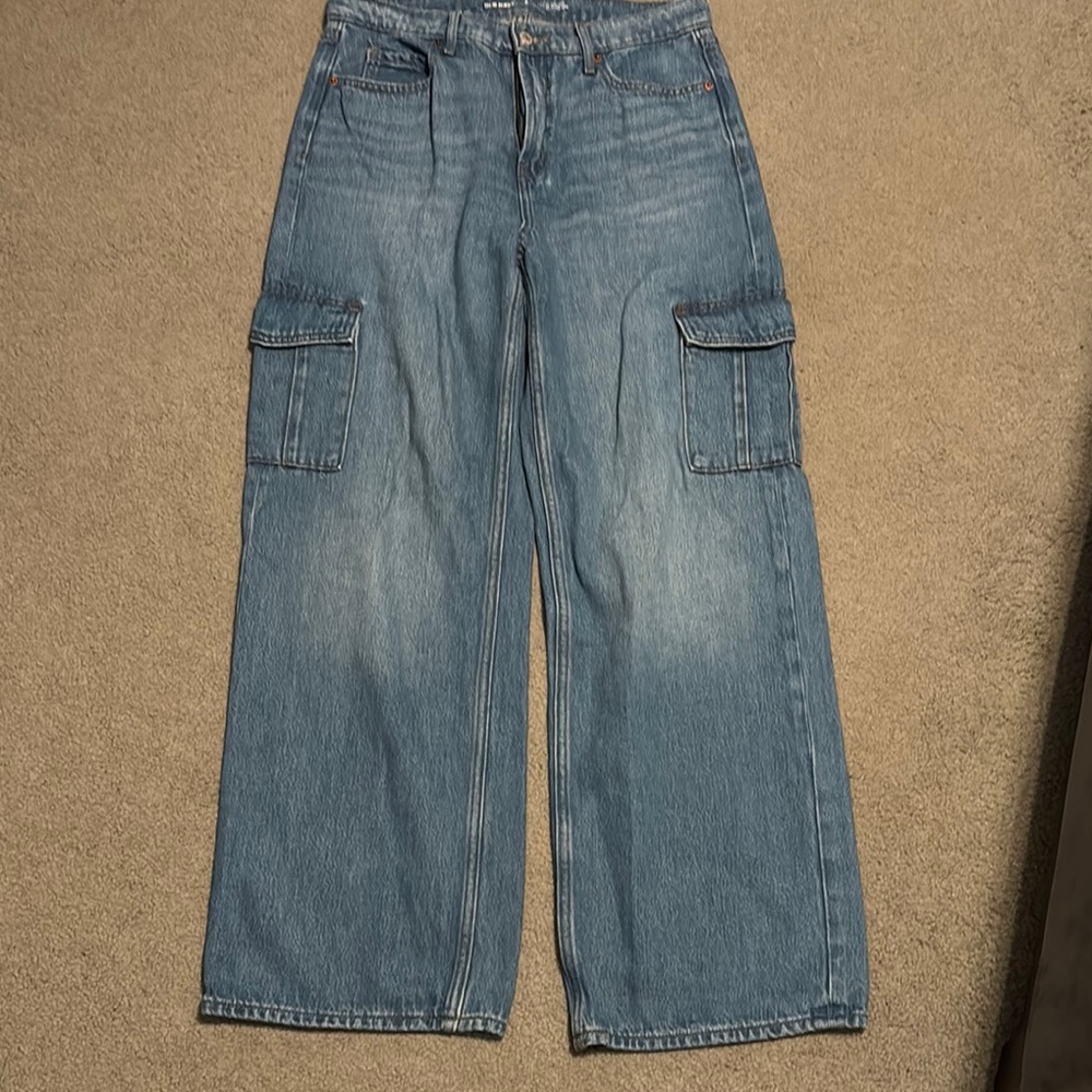 Old Navy Sky-Hi Wide Leg Denim Jeans